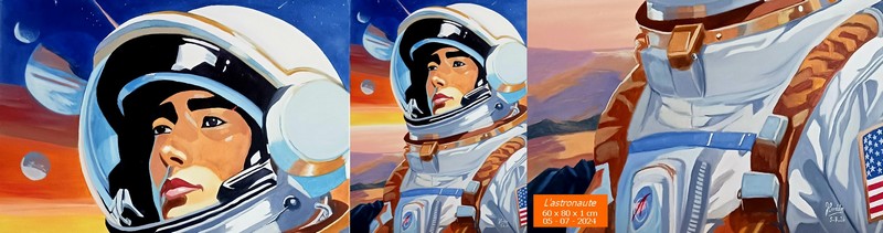 L'astronaute toile Juan Cordon